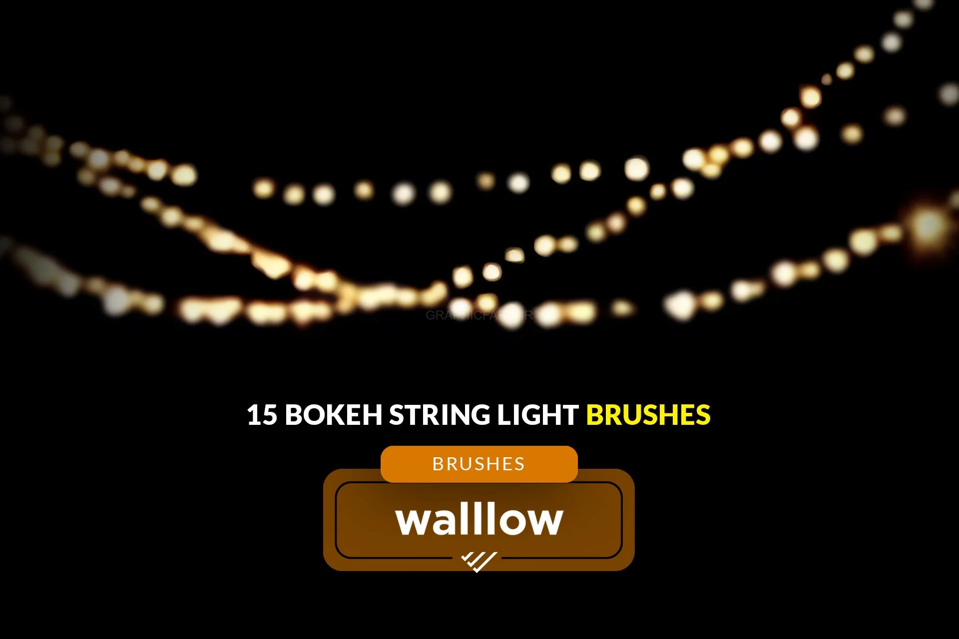 Bokeh String Light Photoshop Brush | Bokeh Brush