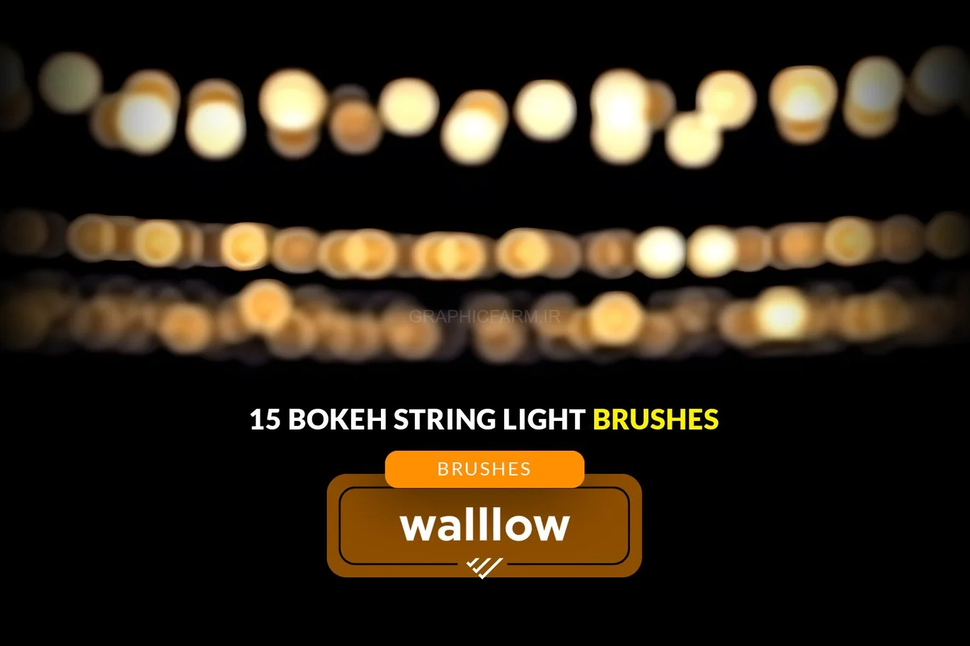 Bokeh String Light Photoshop Brush | Bokeh Brush