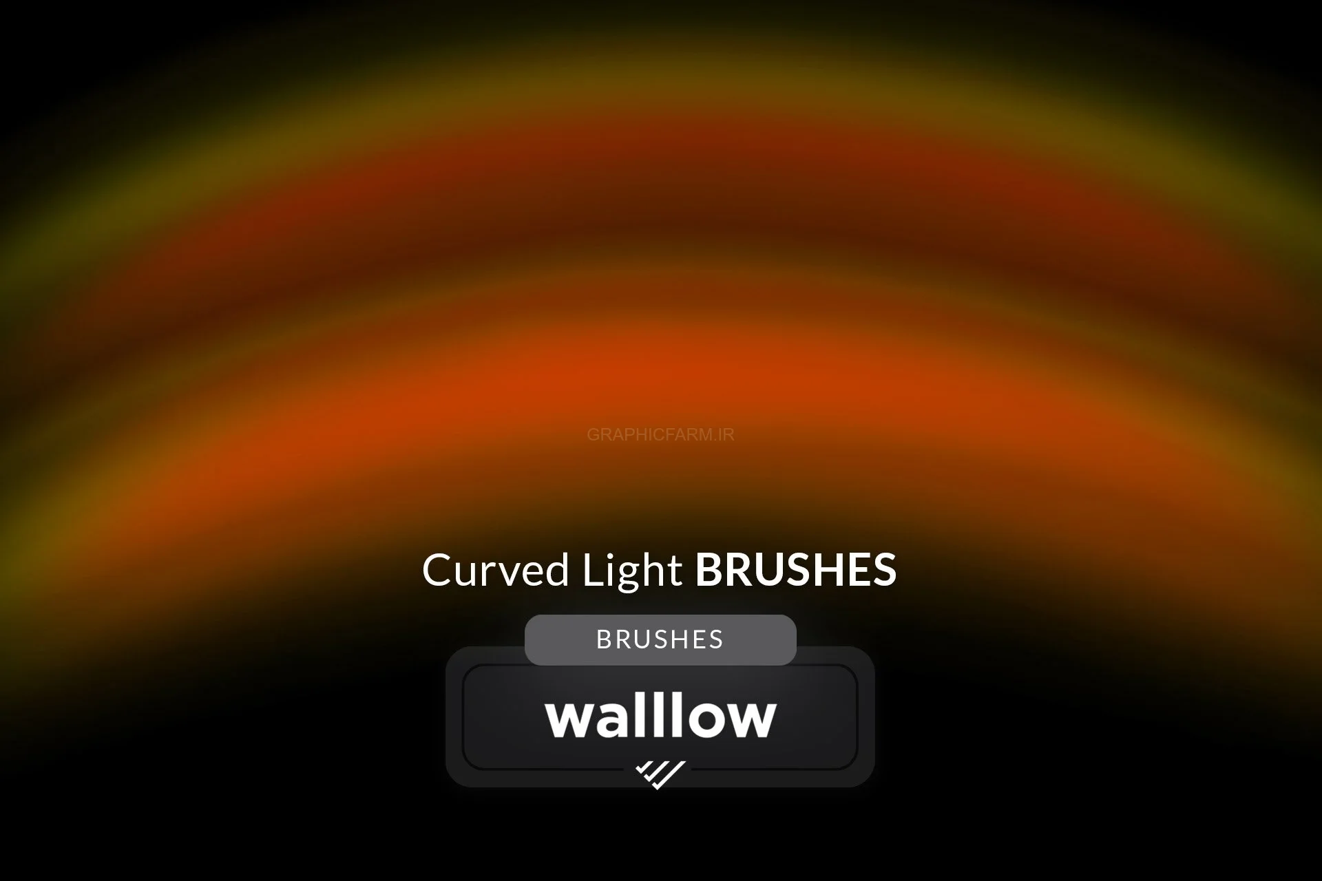 Curved Light Photoshop Brushes, Rainbow Arch Light