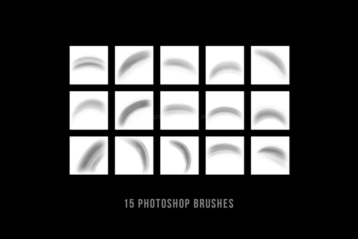 Curved Light Photoshop Brushes, Rainbow Arch Light