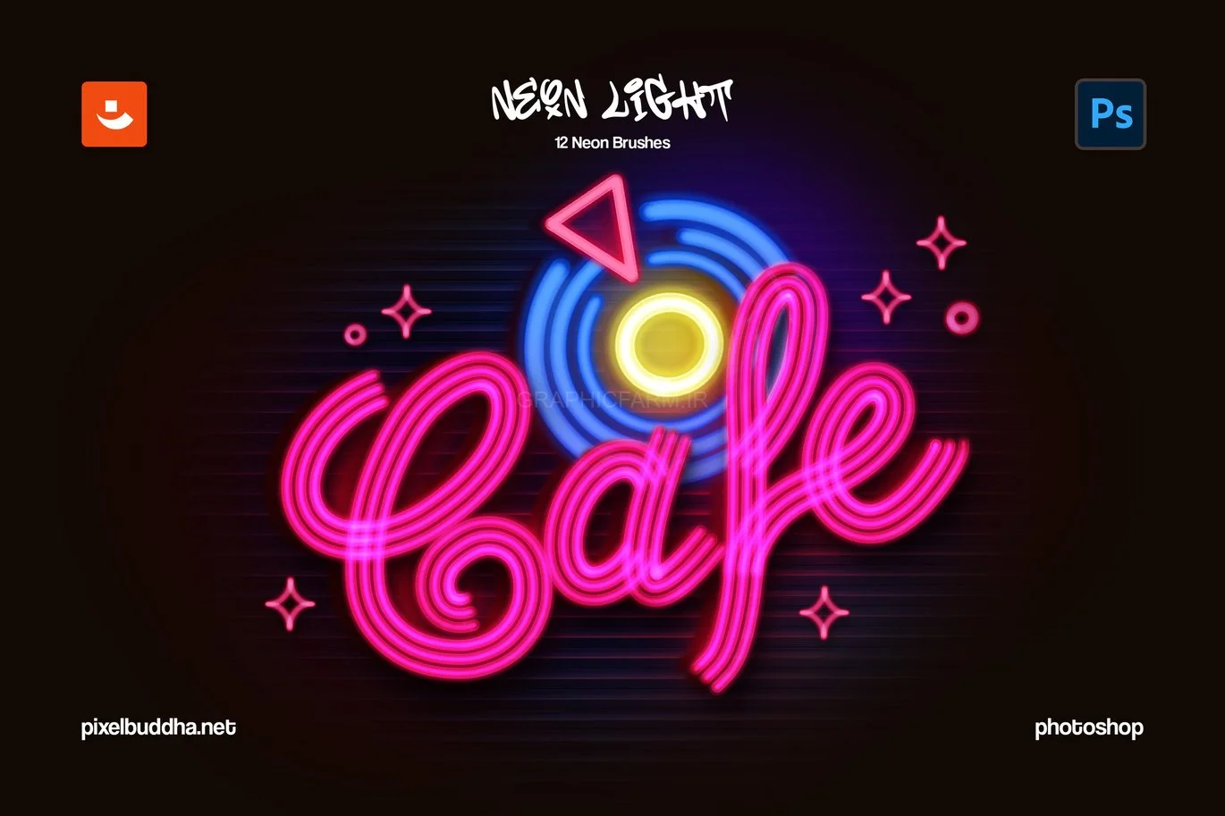 Neon Light Photoshop Brushes