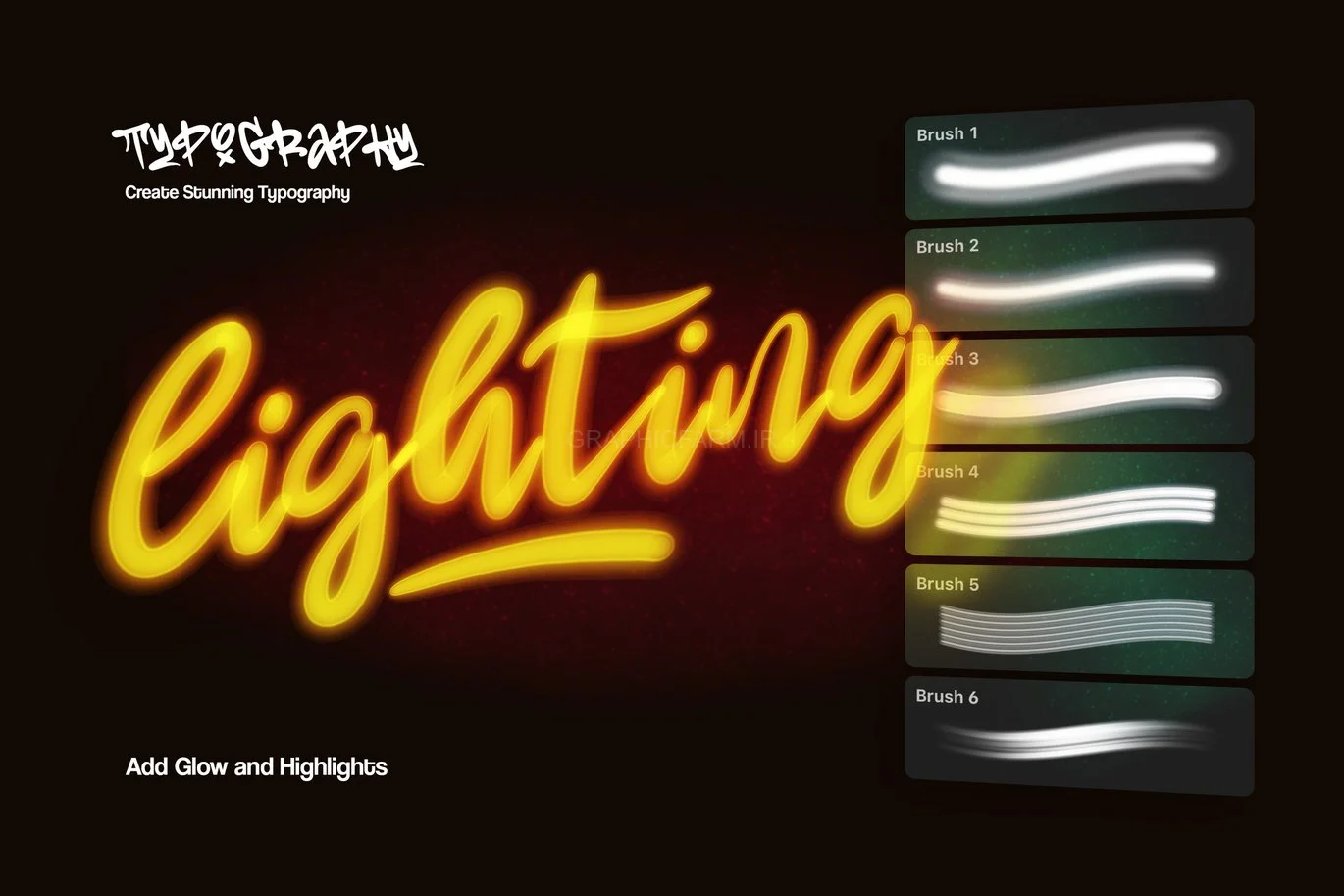 Neon Light Photoshop Brushes