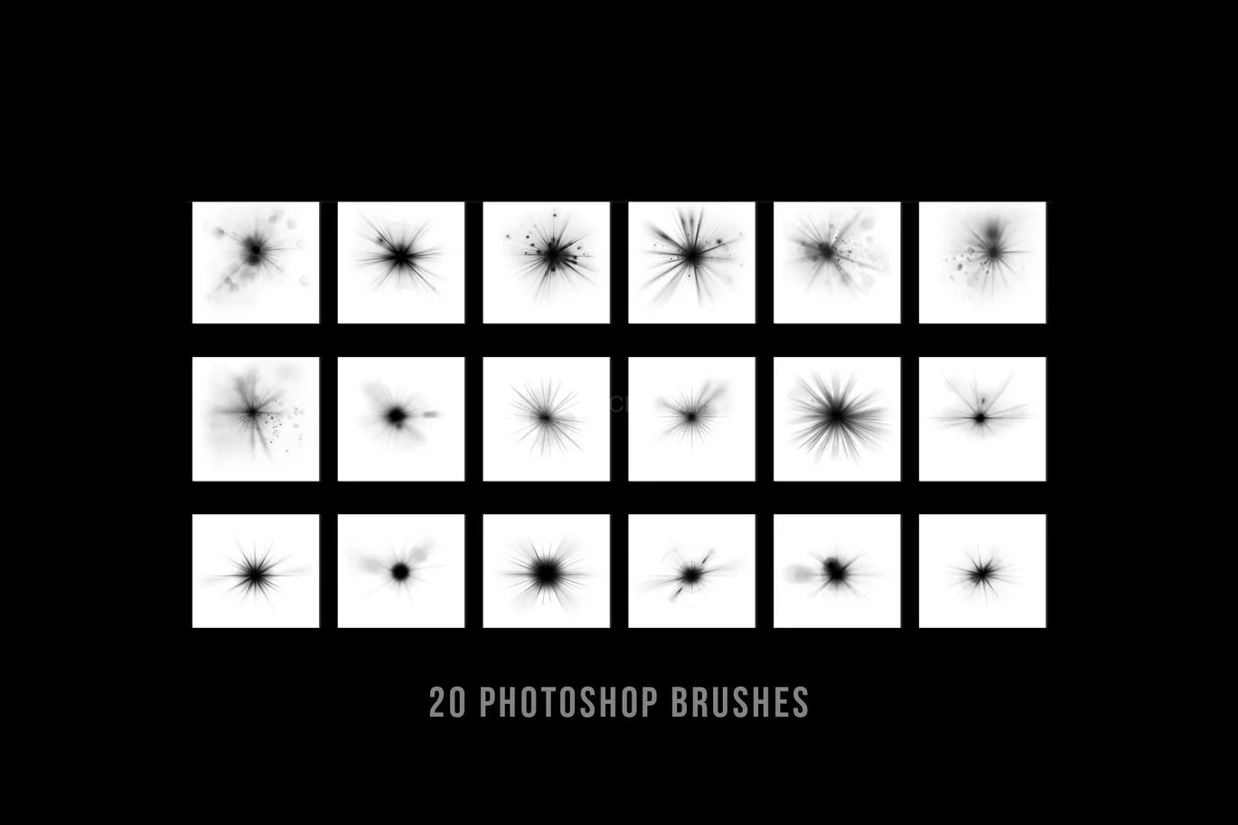 Bokeh Light Flares Photoshop Digital Brushes