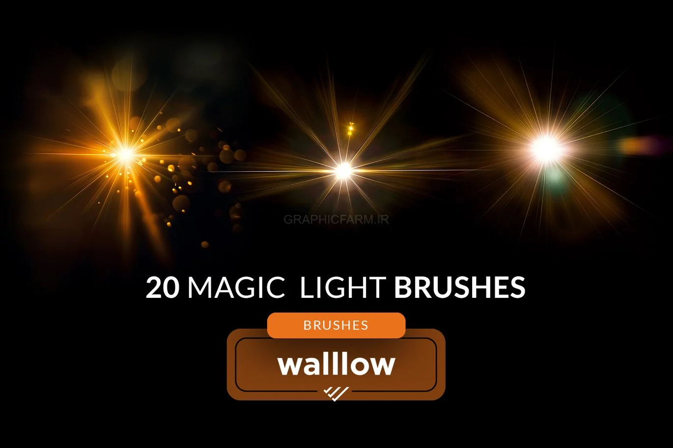 Bokeh Light Flares Photoshop Digital Brushes