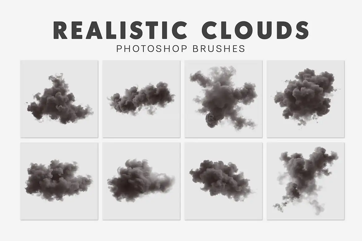 40 Realistic Clouds Brushes