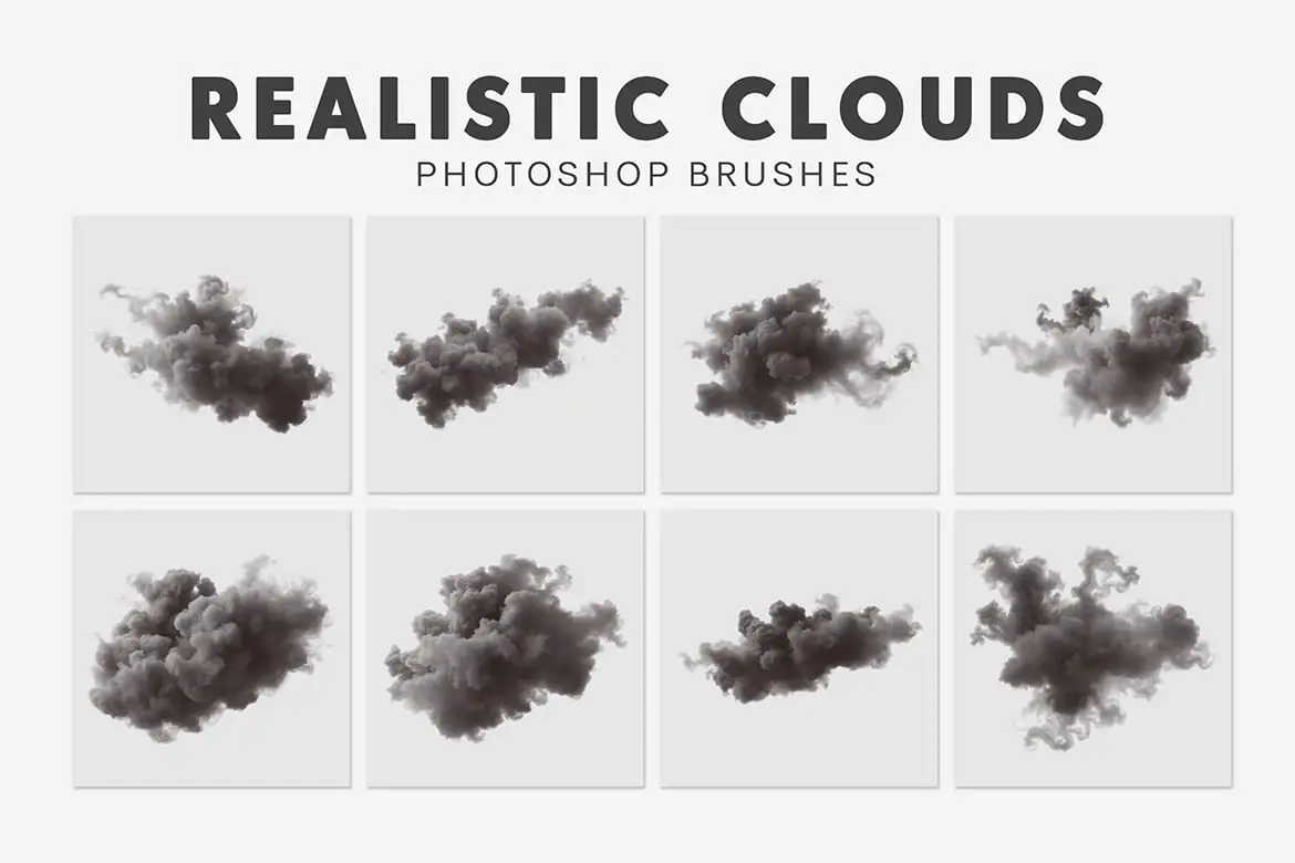 40 Realistic Clouds Brushes