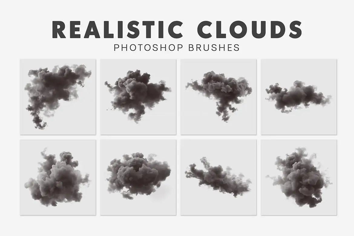 40 Realistic Clouds Brushes