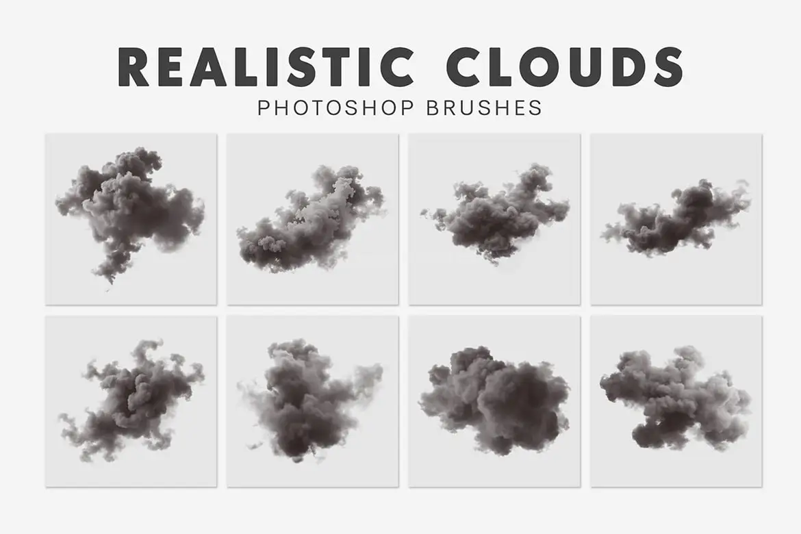 40 Realistic Clouds Brushes