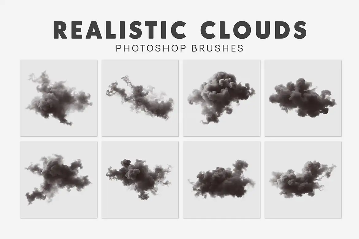 40 Realistic Clouds Brushes
