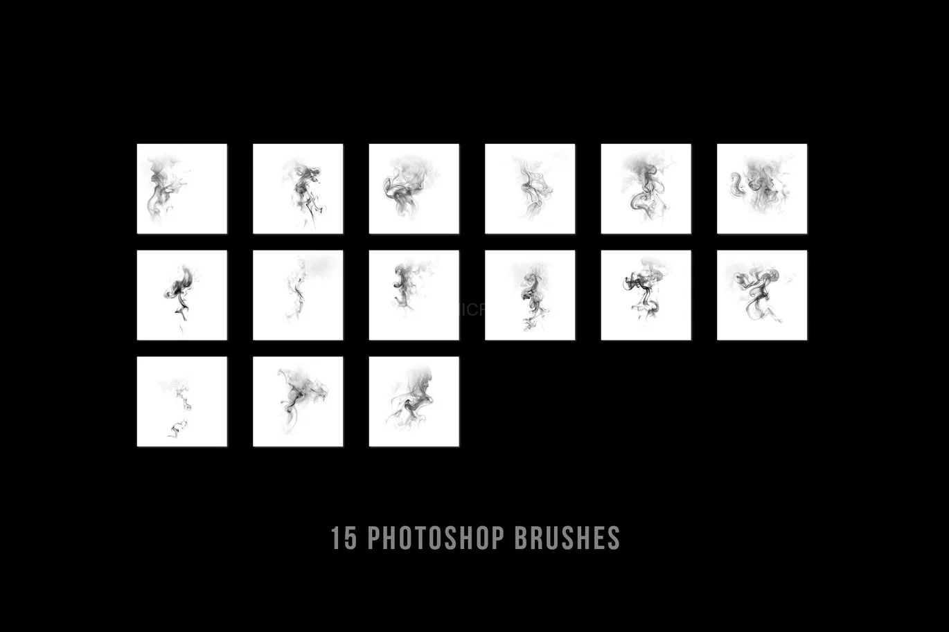 15 Soft Subtle Smoke Effect Photoshop Brushes