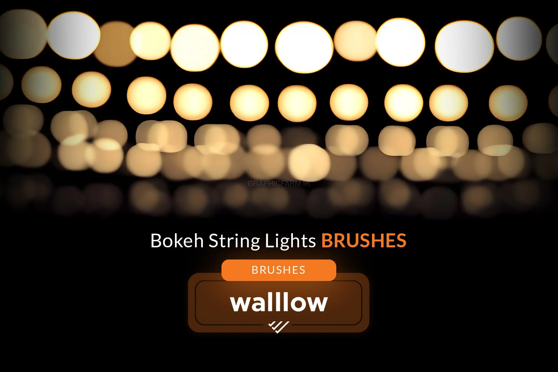 Bokeh String Light Effects Photoshop Brushes