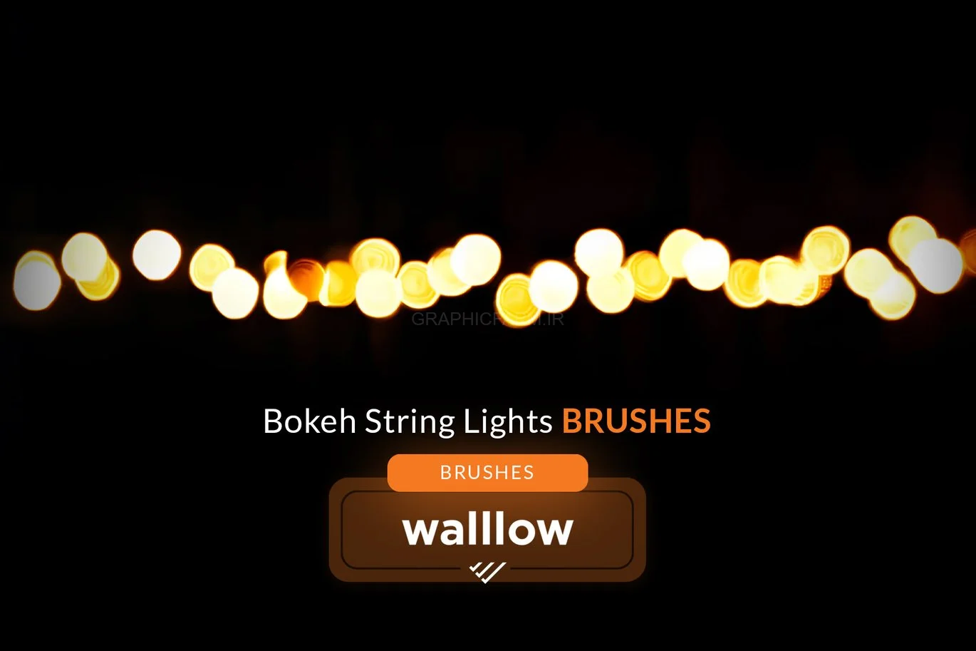 Bokeh String Light Effects Photoshop Brushes