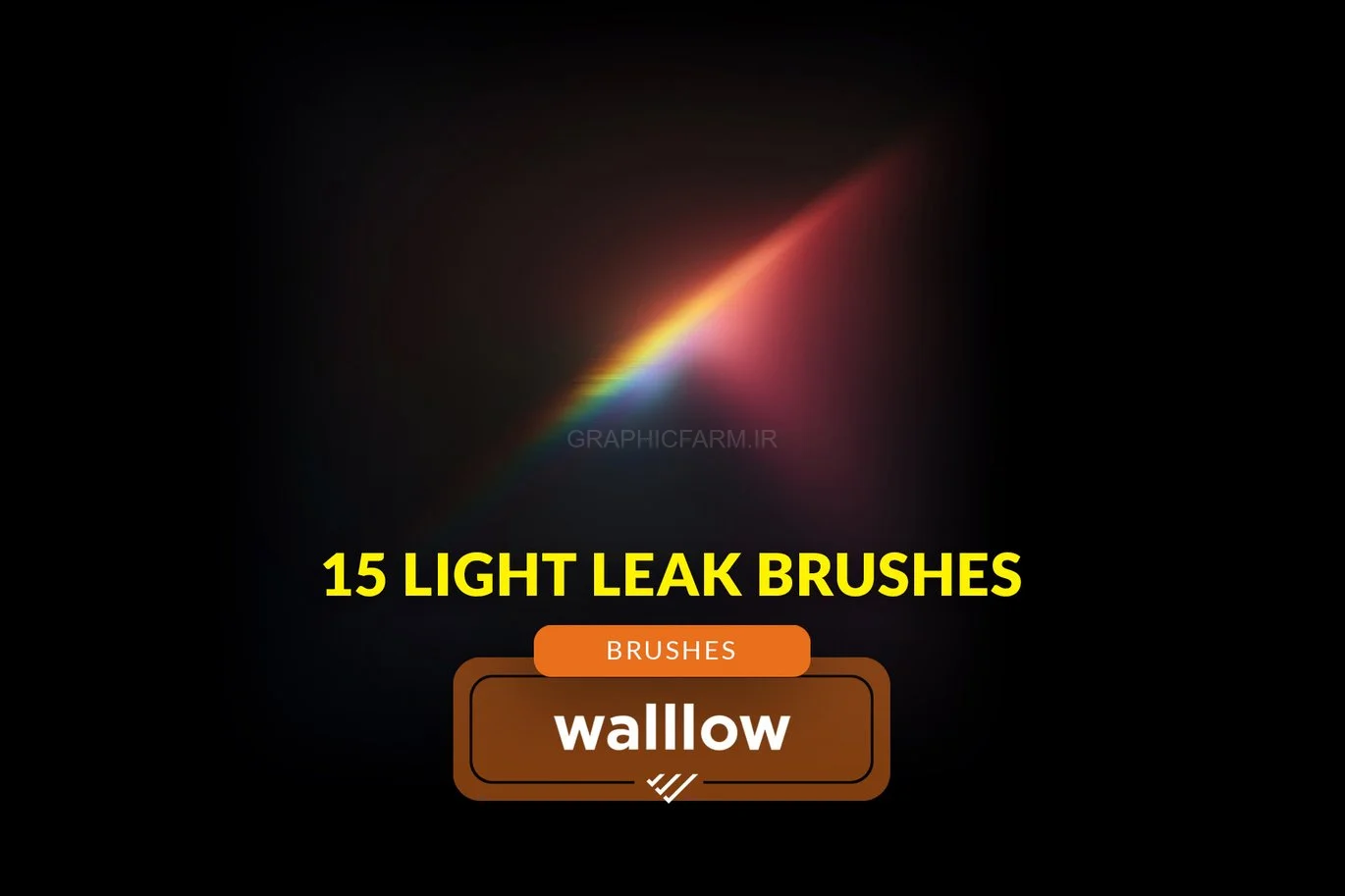 Vintage Retro Light Leak Lens Effect Brush Set