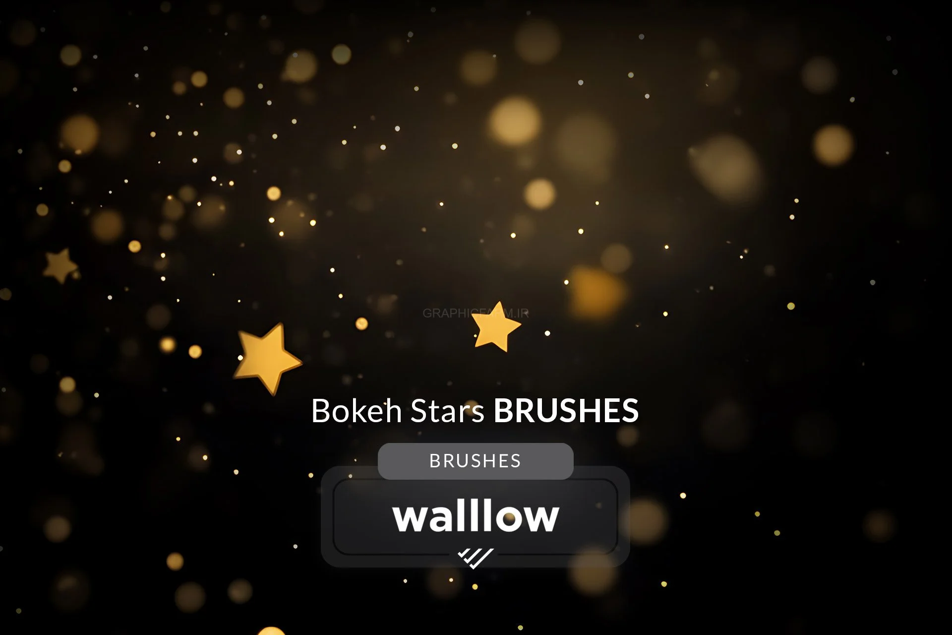 Bokeh Star Lights Photoshop Digital Brush Set