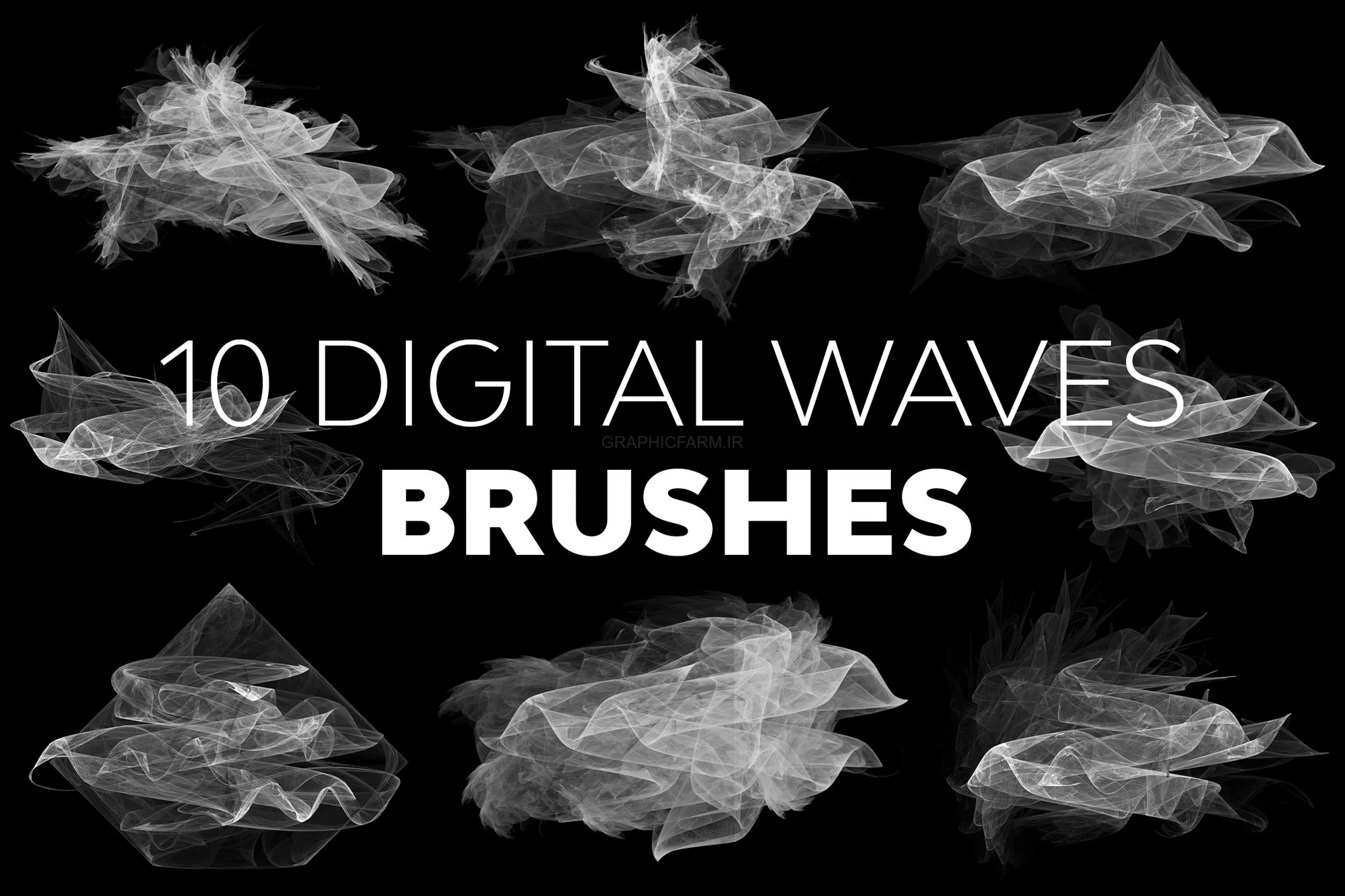 Digital Waves Brushes