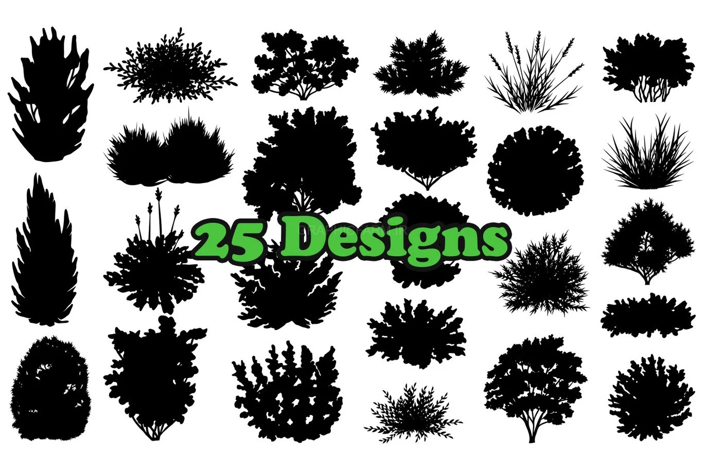 25 Bush Photoshop Stamp Brushes