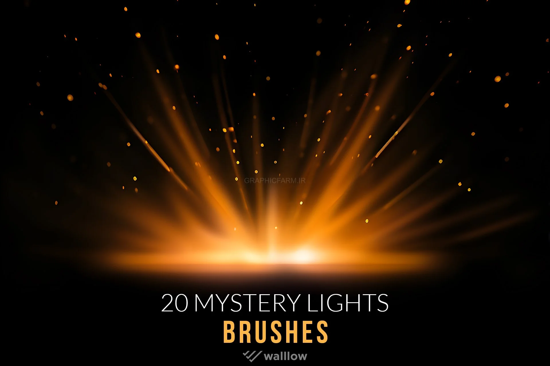 20 Mystery Light Photoshop Digital Brushes