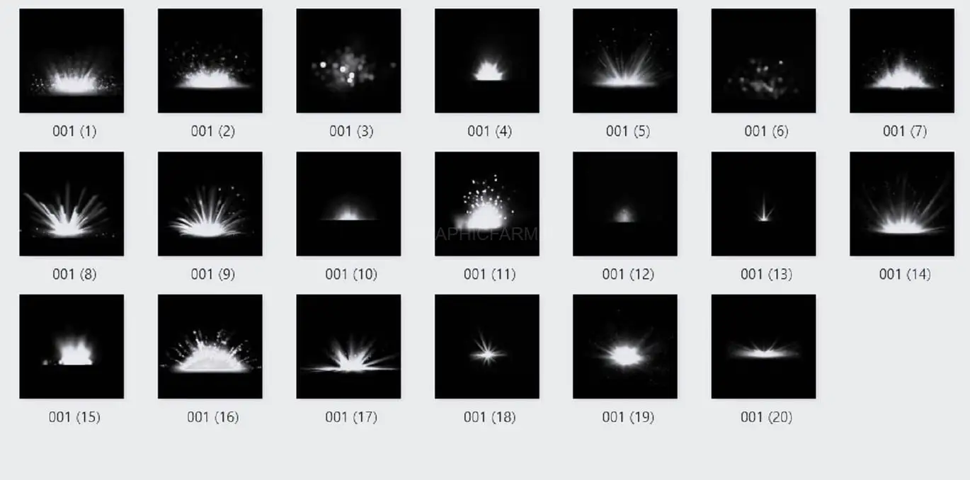 20 Mystery Light Photoshop Digital Brushes
