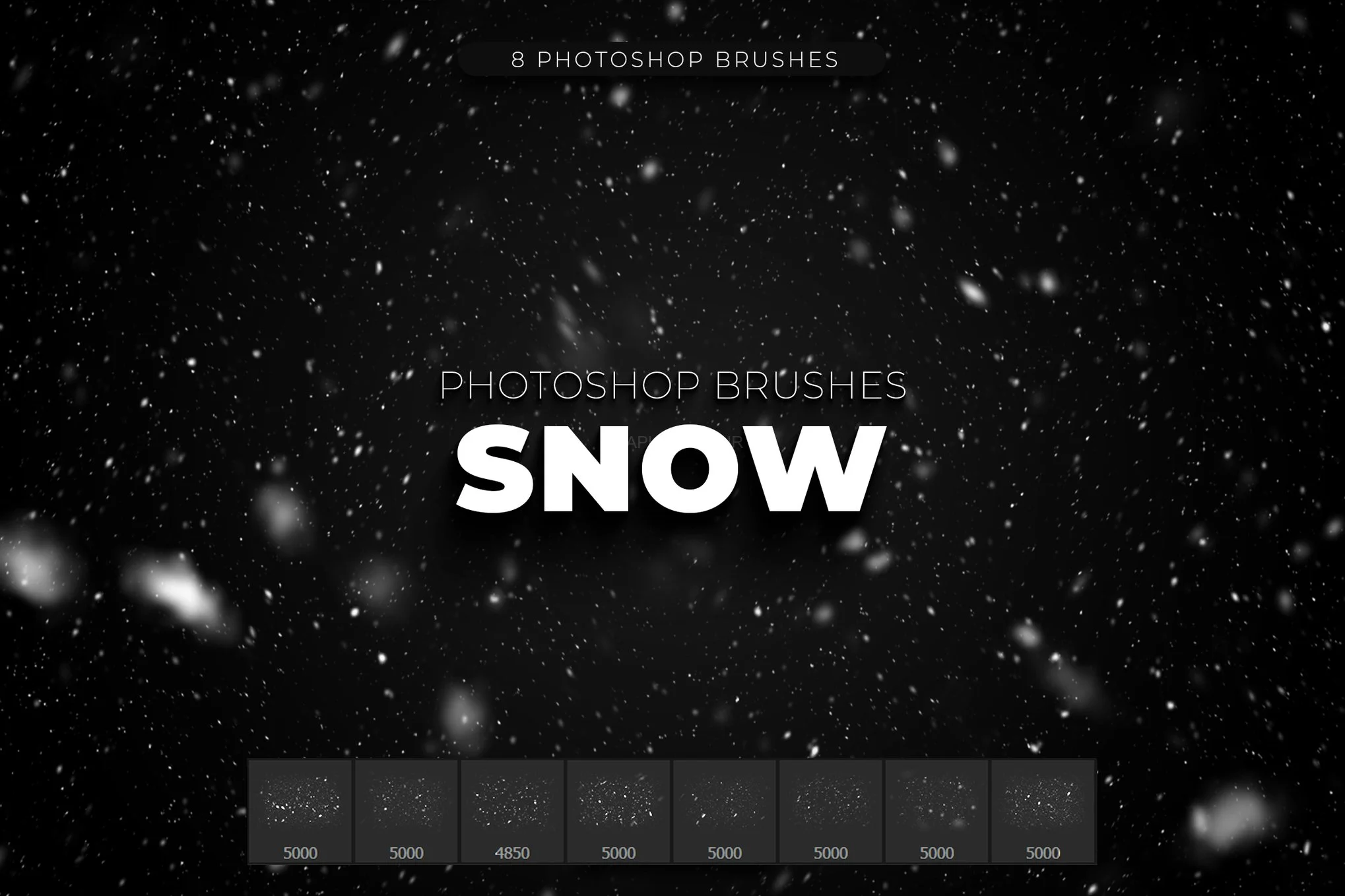 8 Snow Photoshop Brushes