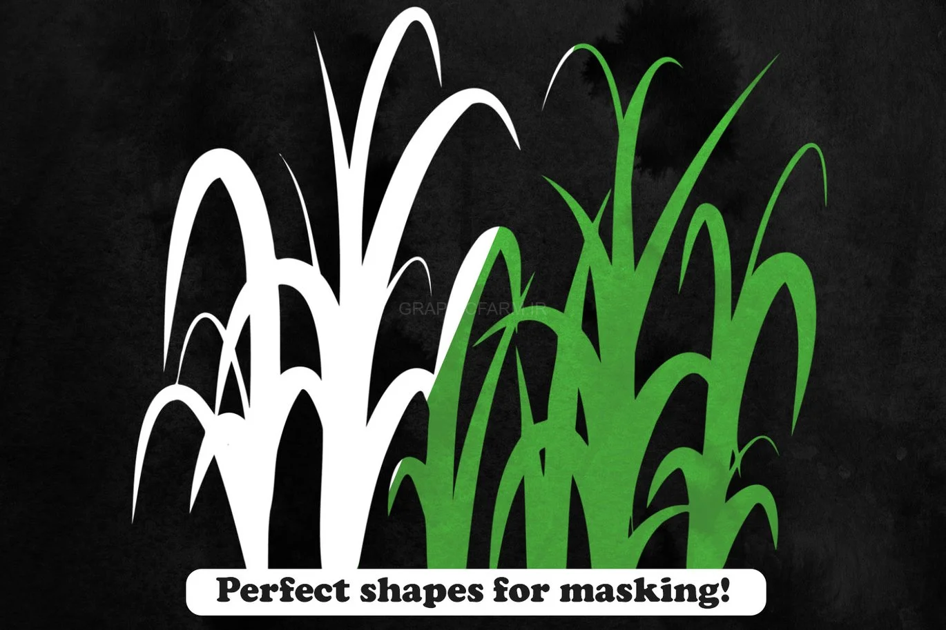 25 Grass Photoshop Stamp Brushes