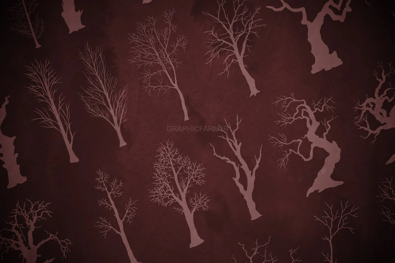 50 Winter Tree Branches Photoshop Stamp Brushes