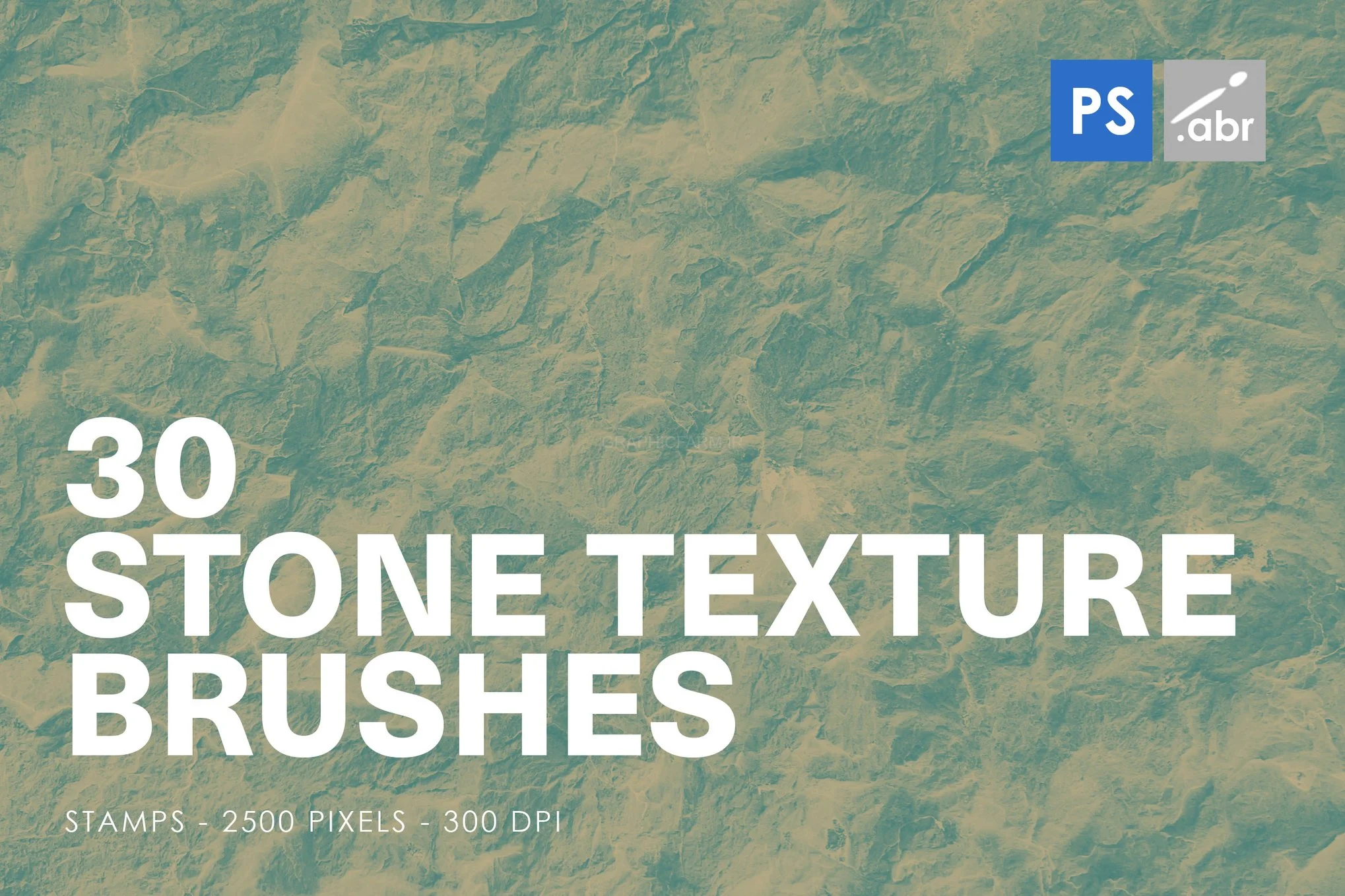 30 Stone Texture Photoshop Brushes