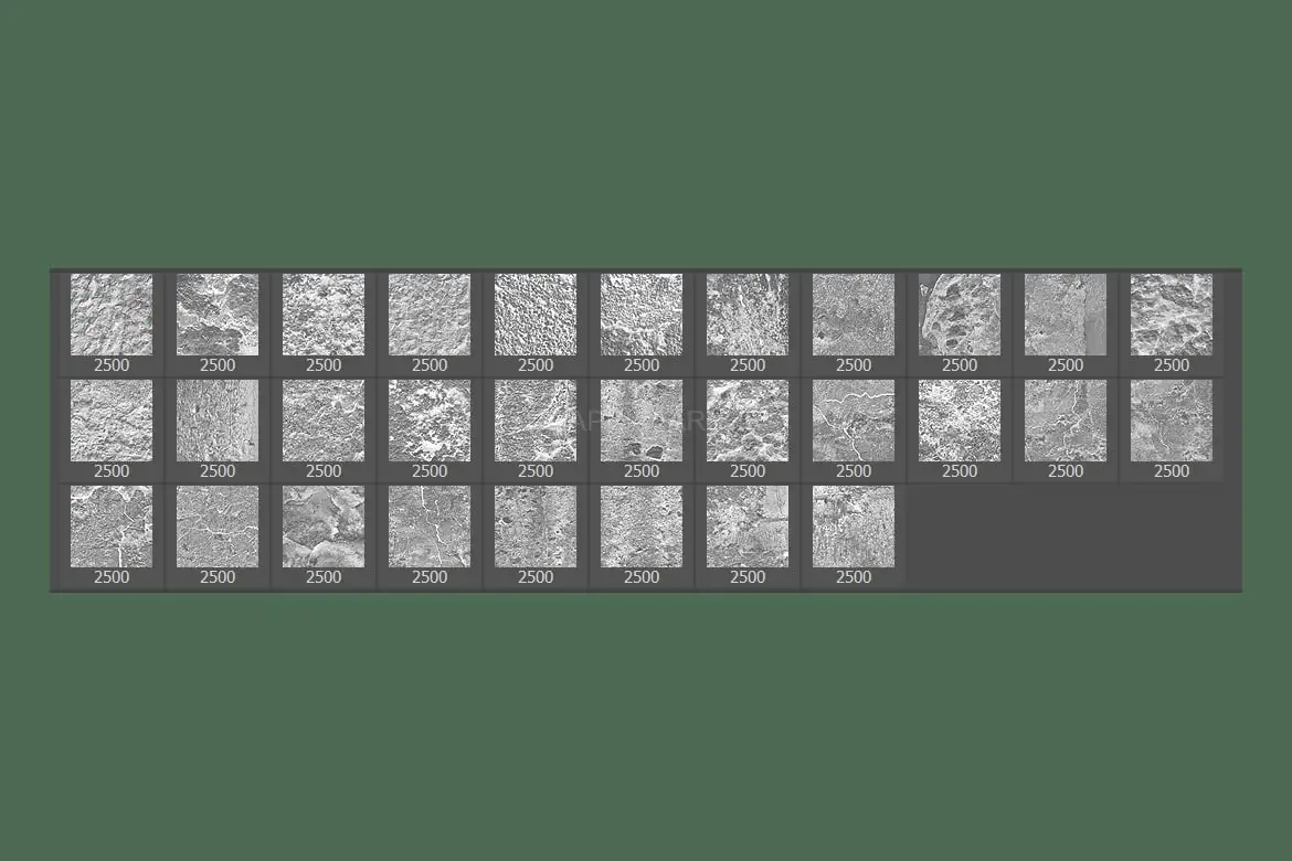 30 Stone Texture Photoshop Brushes