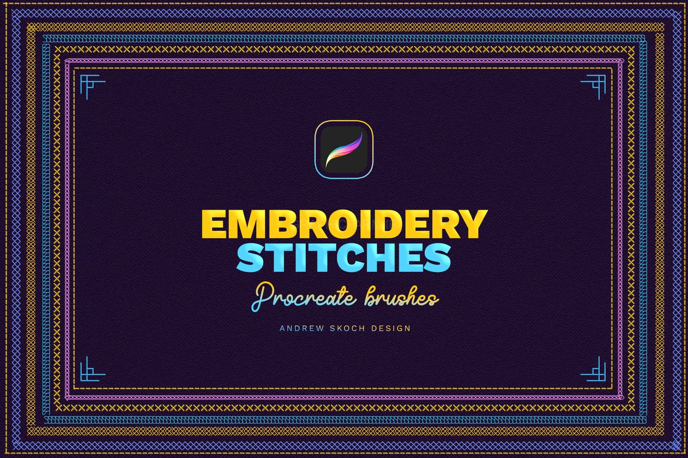 Embroidery Stitches Procreate Brushes