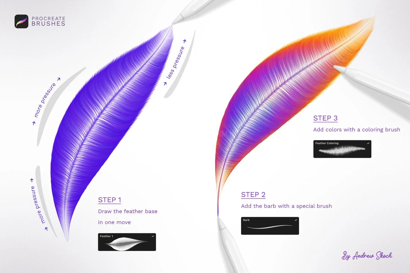 Feathers Procreate Brushes