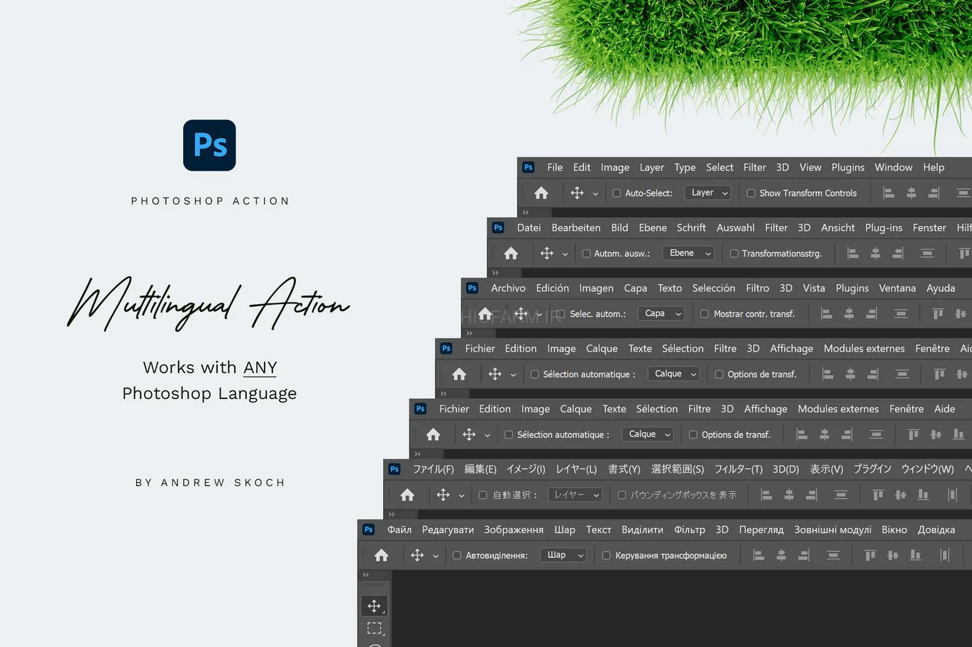 Grass Photoshop Action
