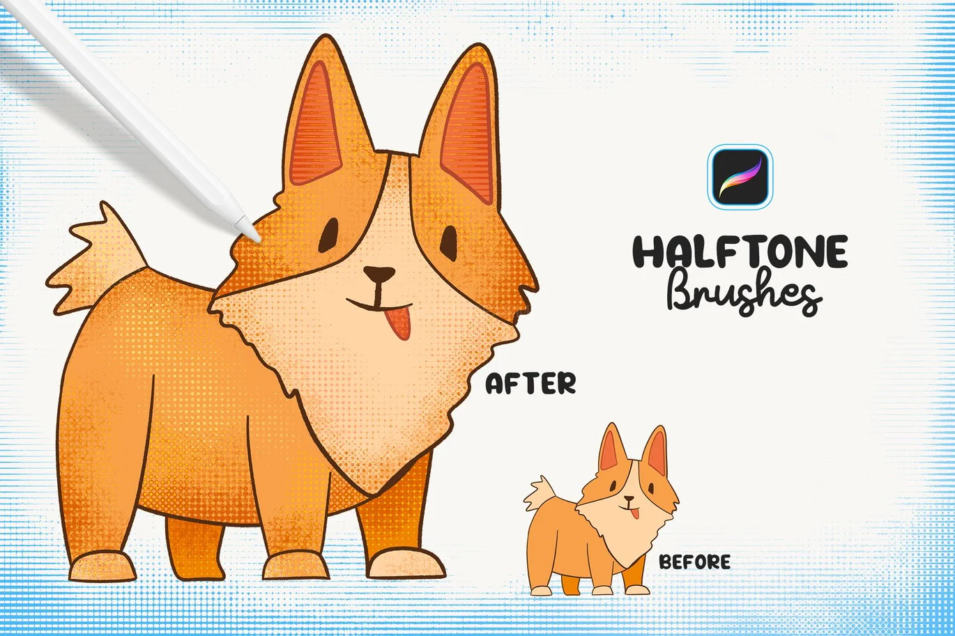 Halftone Procreate Brushes