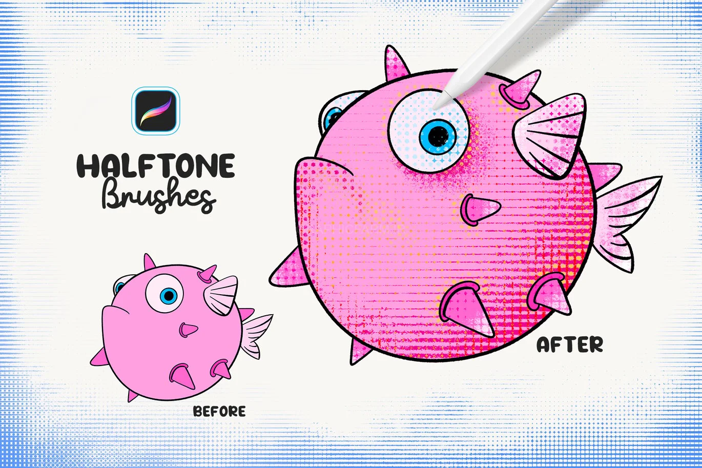 Halftone Procreate Brushes