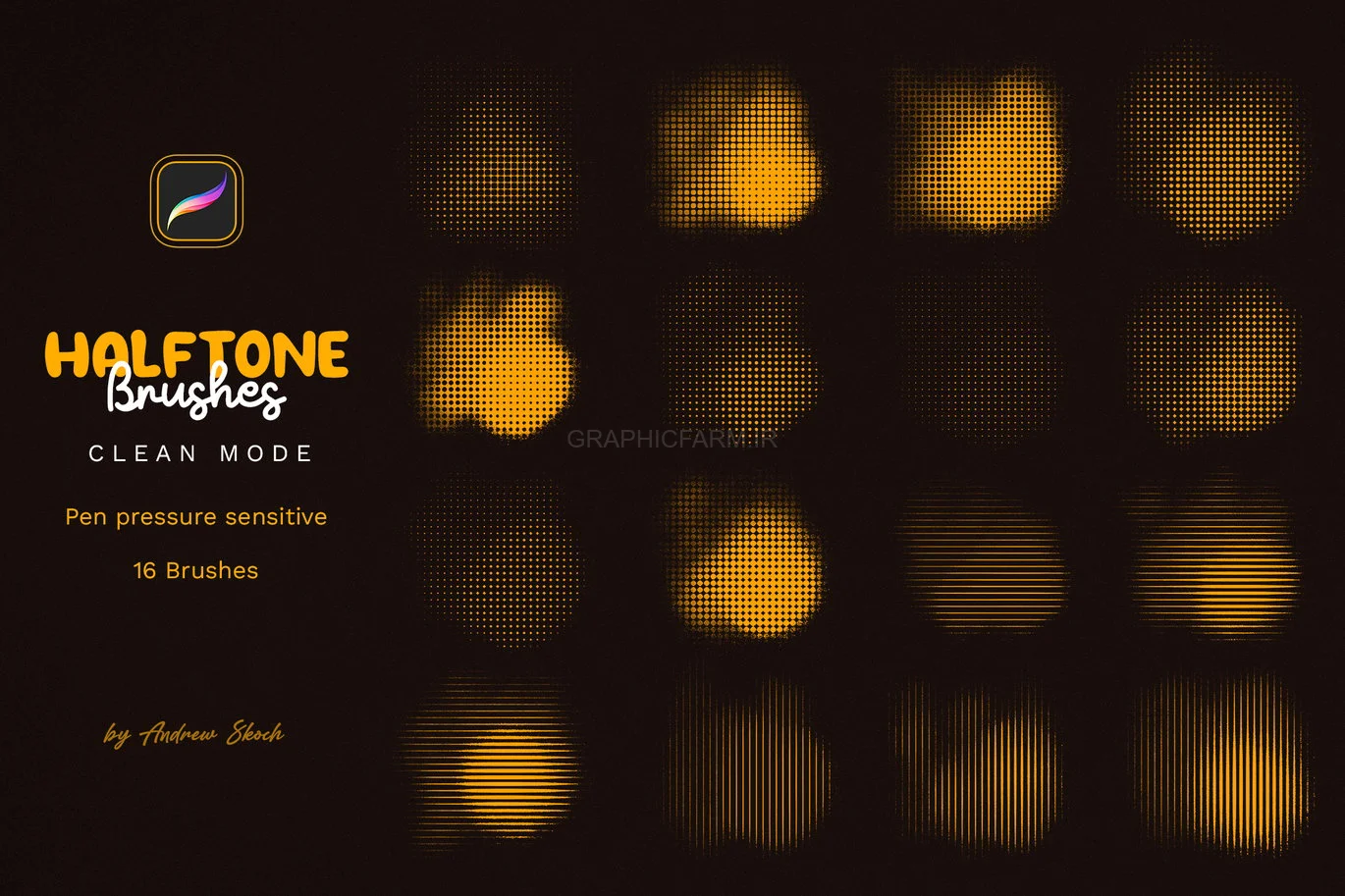 Halftone Procreate Brushes