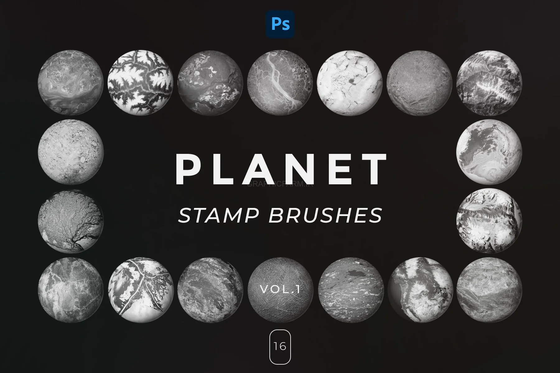 Planet Stamp Brushes Vol.1