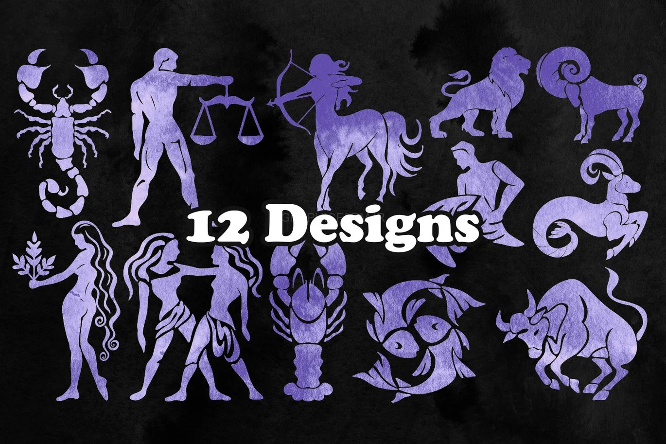Zodiac Signs Stamp Brushes