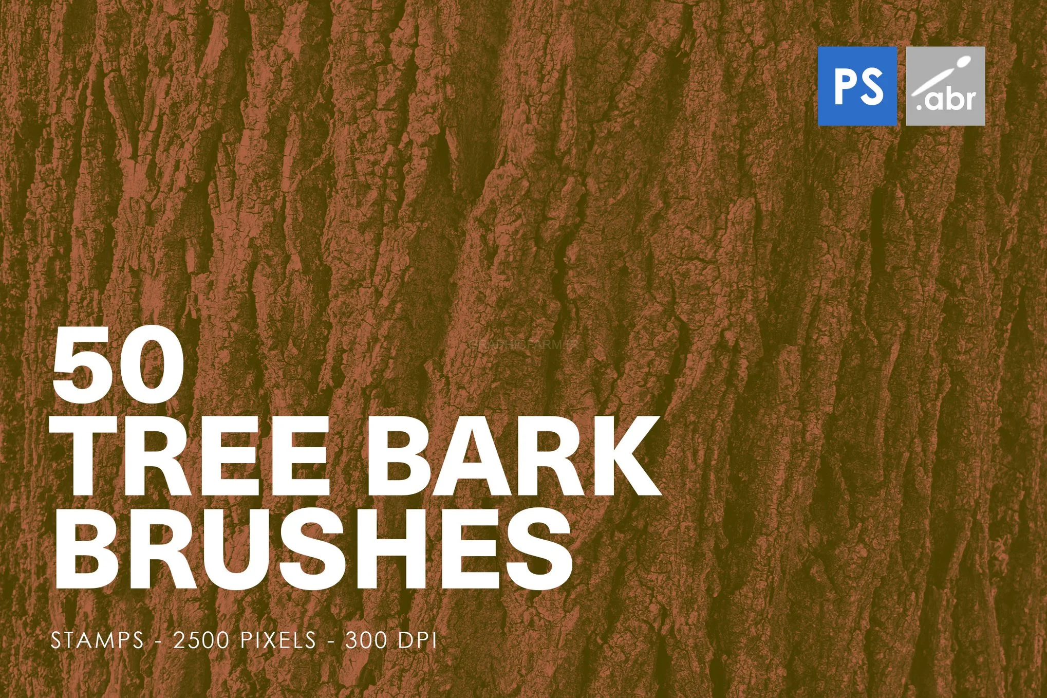 50 Tree Bark Photoshop Stamp Brushes