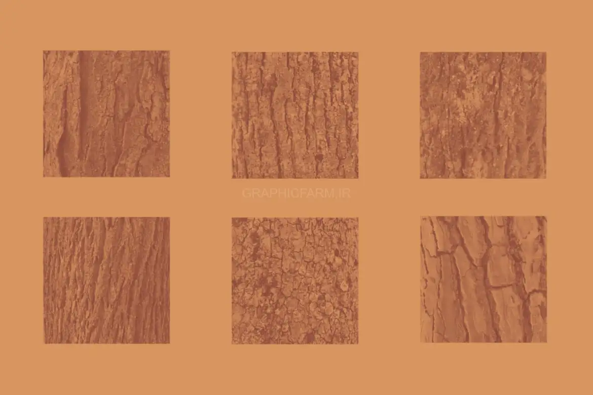 50 Tree Bark Photoshop Stamp Brushes