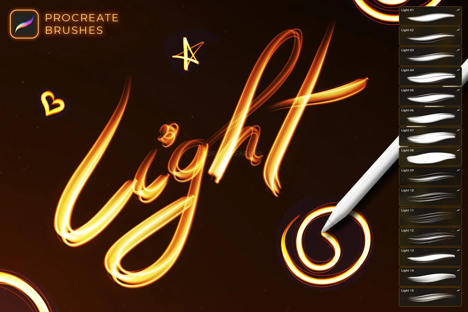 Light Painting Procreate Brushes