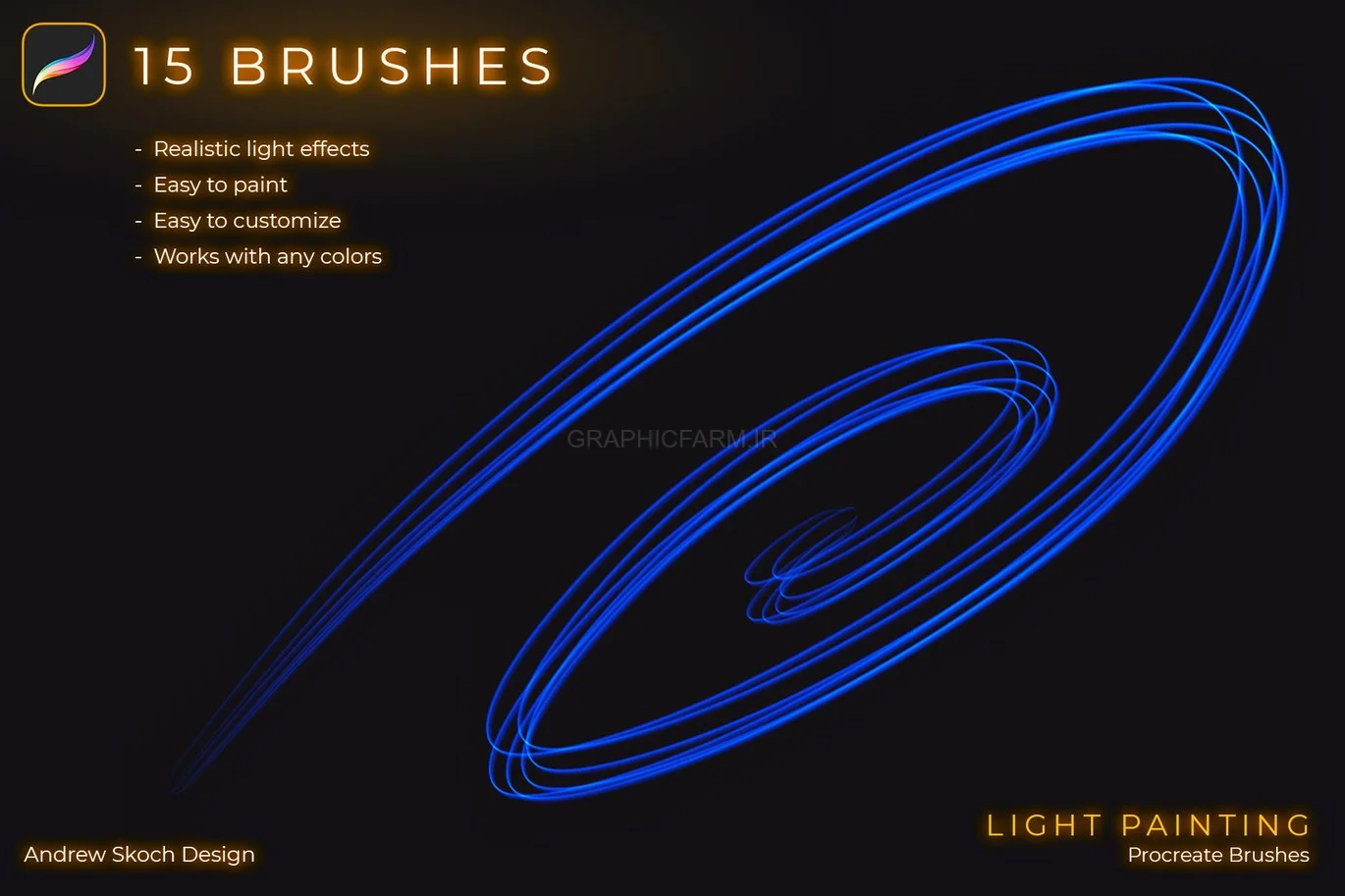 Light Painting Procreate Brushes