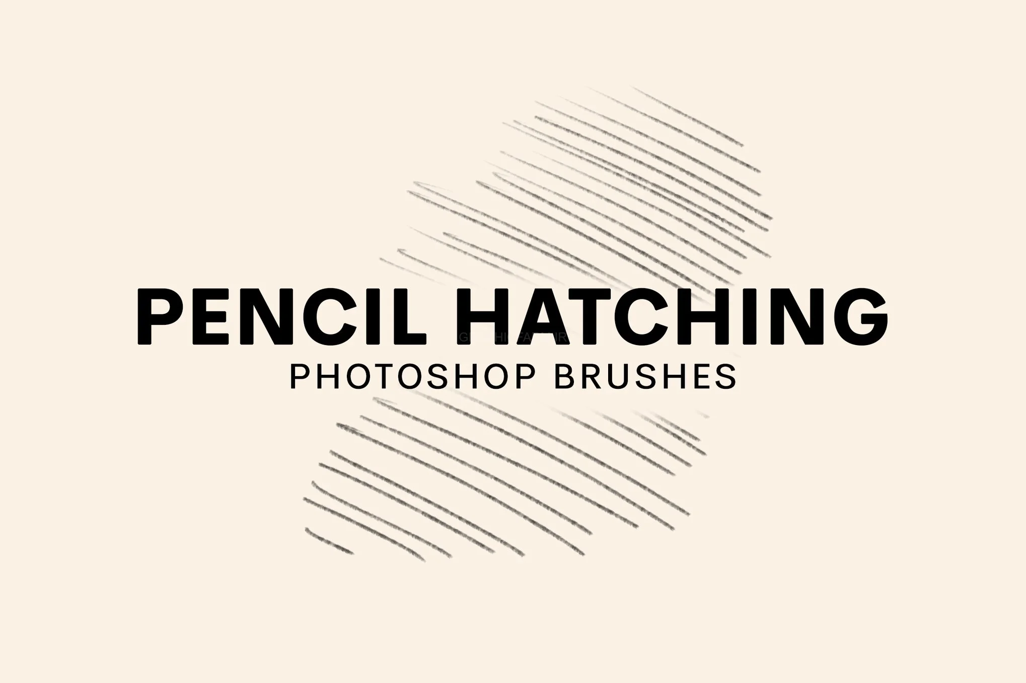 20 Pencil Hatching Photoshop Brushes V2