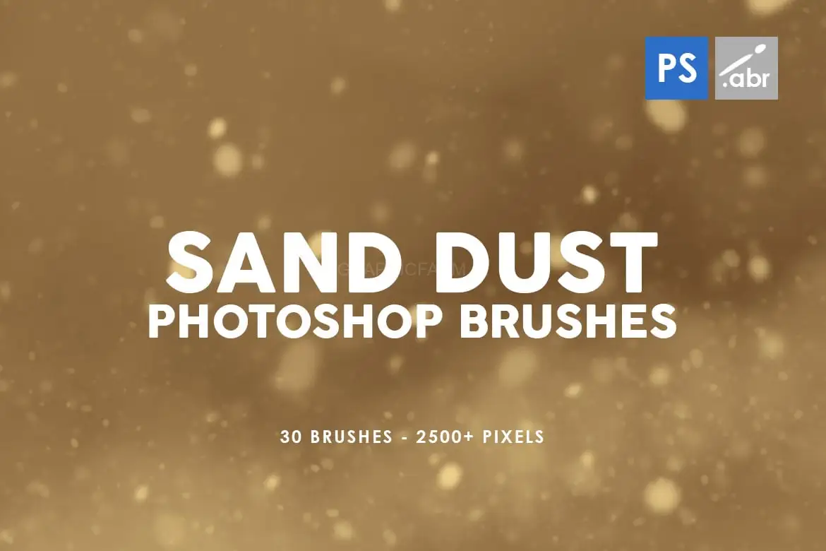 30 Sand Dust Photoshop Stamp Brushes