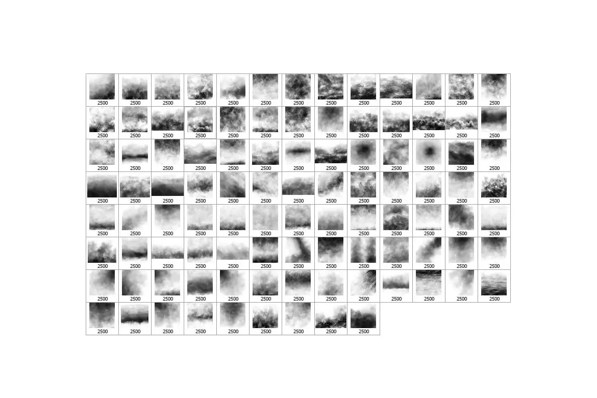 100 Fog Photoshop Stamp Brushes