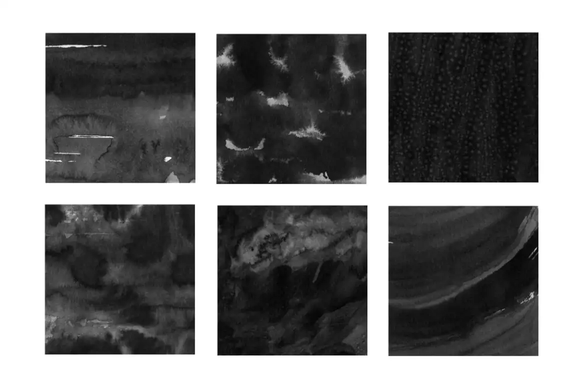 30 Ink Texture Photoshop Brushes Vol. 2