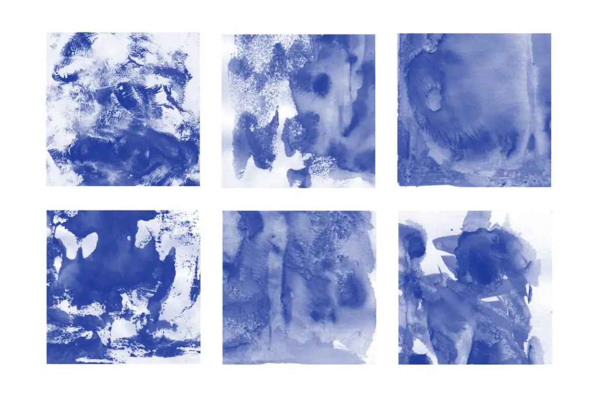 30 Watercolor Texture Photoshop Brushes Vol. 3