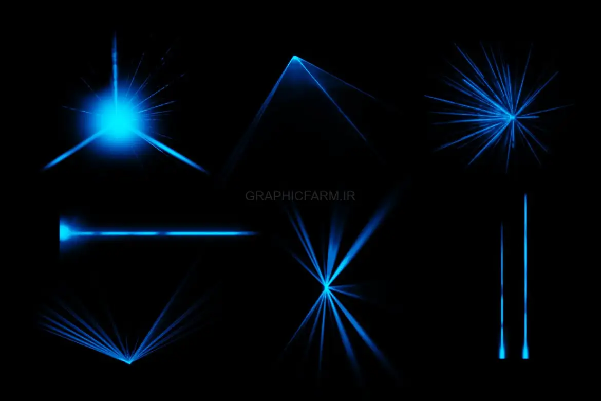 30 Laser Photoshop Stamp Brushes