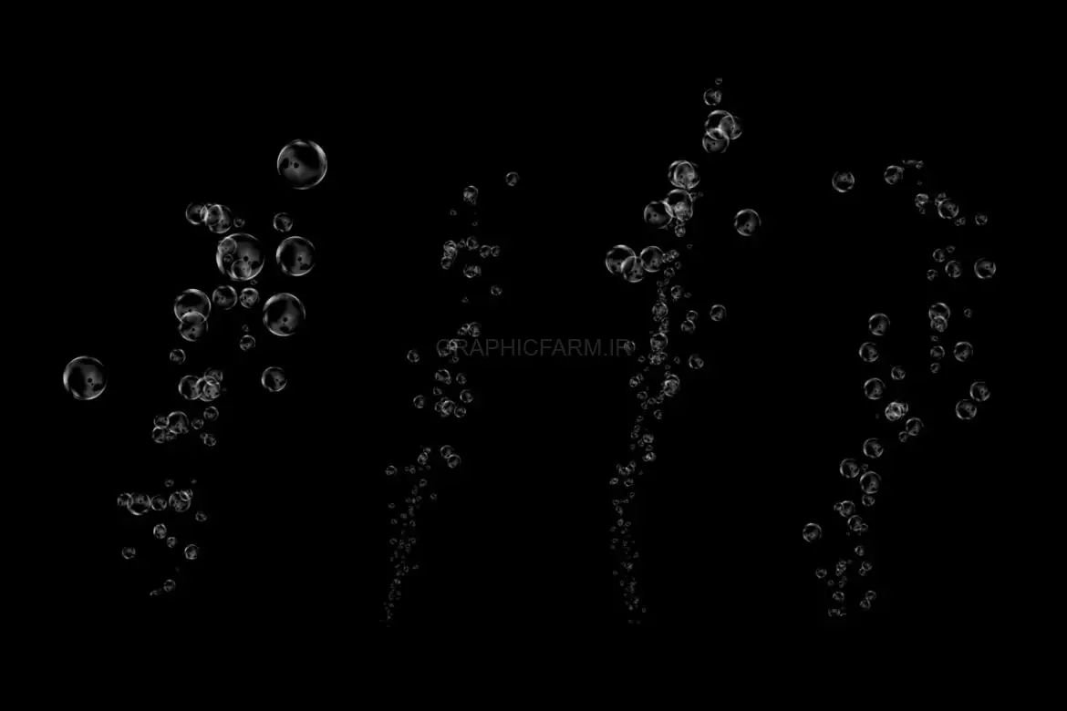 50 Bubble Photoshop Stamp Brushes