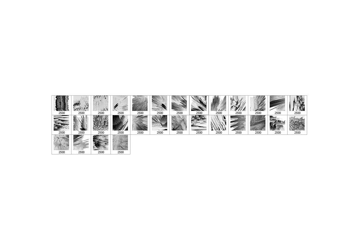 30 Digital Glitch Photoshop Stamp Brushes
