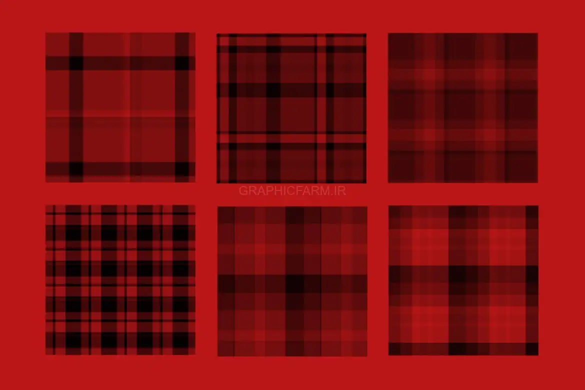 30 Tartan Photoshop Stamp Brushes