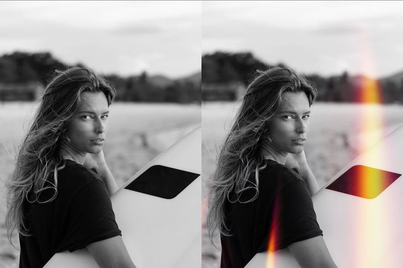 Firey Light Leak Kit - 10 Brushes & 50 Overlays