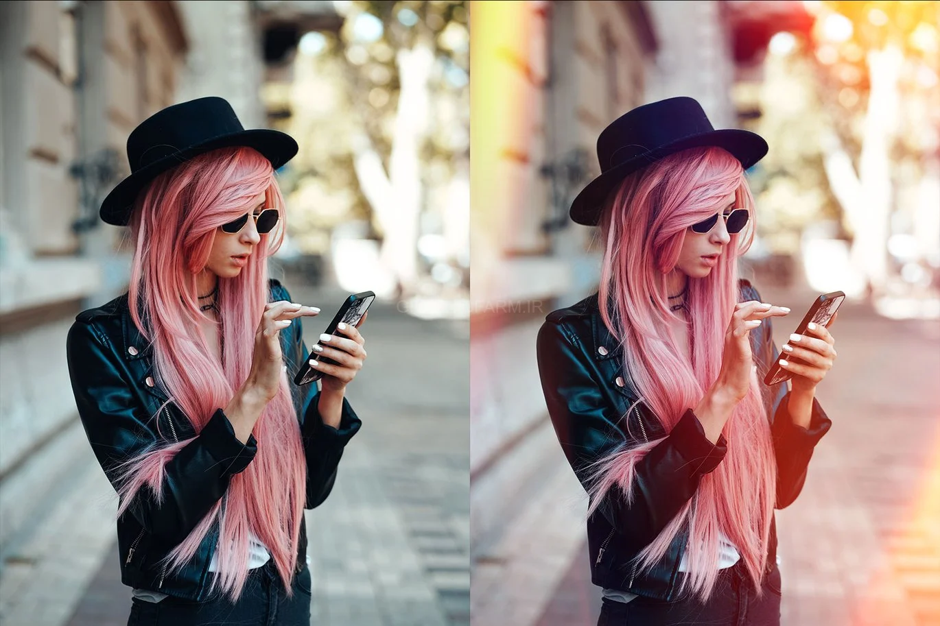 Firey Light Leak Kit - 10 Brushes & 50 Overlays
